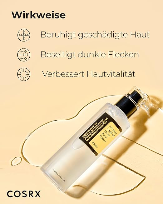 COSRX Advanced Snail 96% Mucin Power Essence 100ml, Gesichtsserum mit Schneckenschleim und Hyaluron hochdosiert, für unreine und empfindliche Haut, Anti Pickel, tierversuchsfrei, Korean Skincare